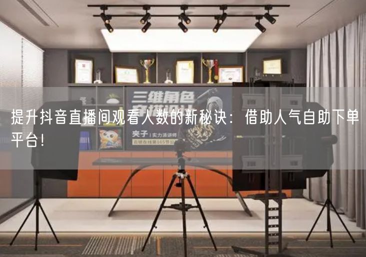 提升抖音直播间观看人数的新秘诀：借助人气自助下单平台！